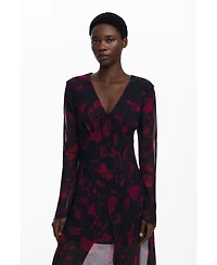 Desigual Women's Floral flowy long dress