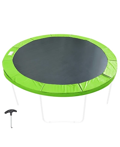 Yescom Trampoline Mat & Pad Replacement Kit with V-Hooks Fits ft Trampoline Frame