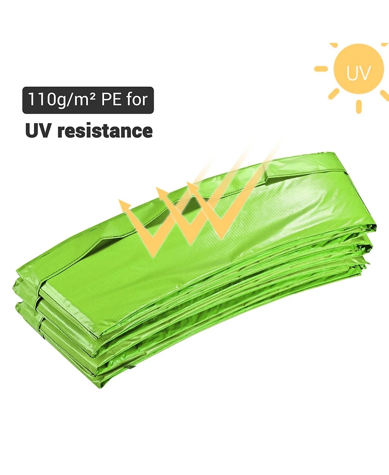 Yescom Trampoline Mat & Pad Replacement Kit with 72V-Ring Fits 12 ft Trampoline Frame