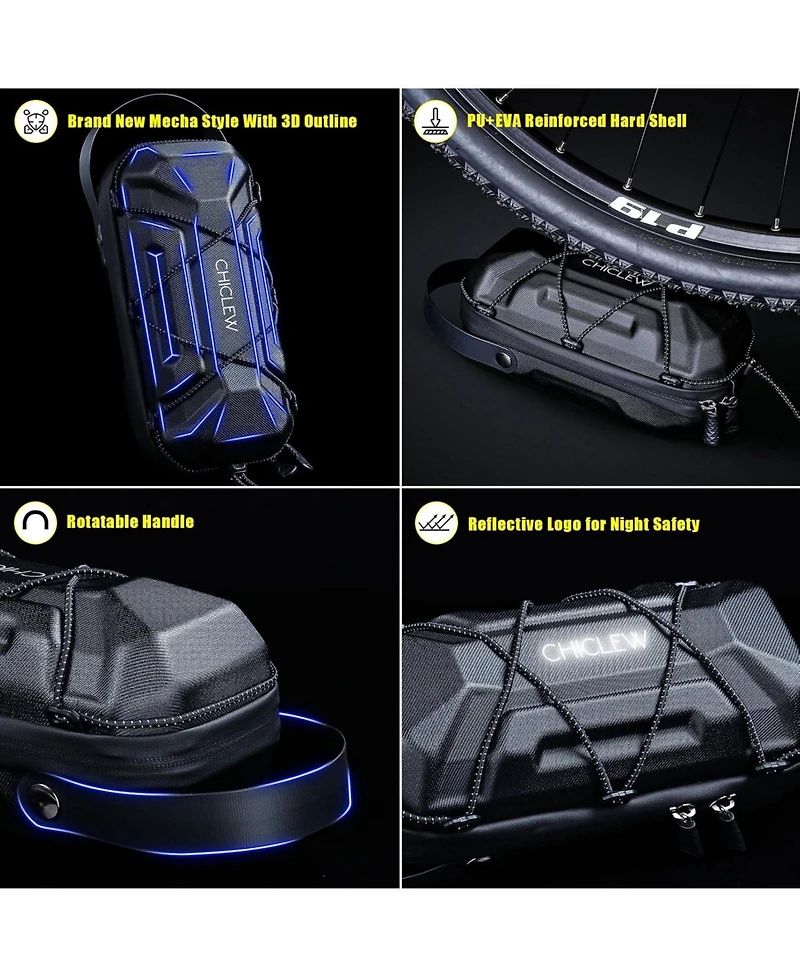 Urbanmax Electric Scooter Storage Bag, Waterproof 2L Handlebar Bag with Multicolor Drawstrings