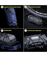 Urbanmax Electric Scooter Storage Bag, Waterproof 2L Handlebar Bag with Multicolor Drawstrings