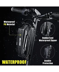 Urbanmax Scooter Storage Bag, 2L Capacity Quick Release Handlebar Bag with Waterproof Hardshell