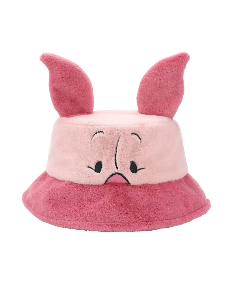 Winnie the Pooh Men's Piglet Pink Short Faux Fur Bucket Hat