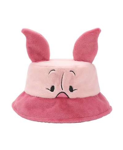 Winnie the Pooh Men's Piglet Pink Short Faux Fur Bucket Hat