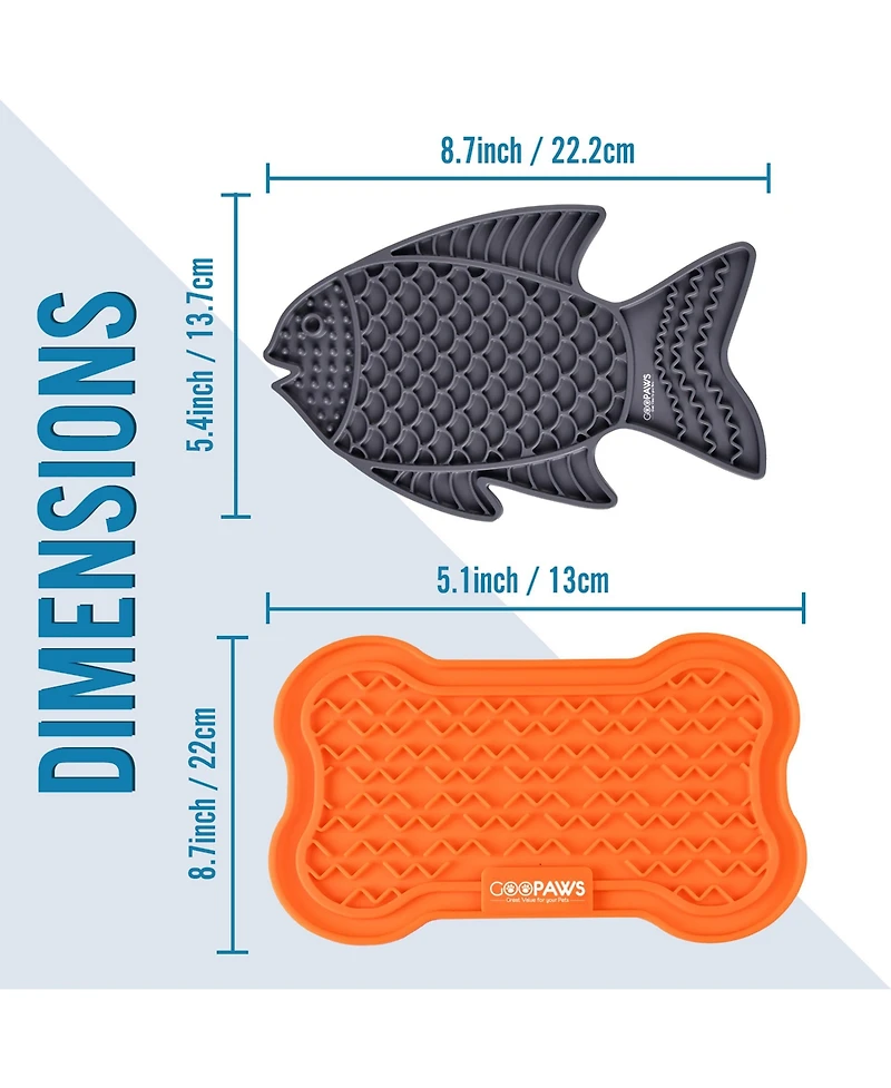 Goopaws Licking Mat: 2pk