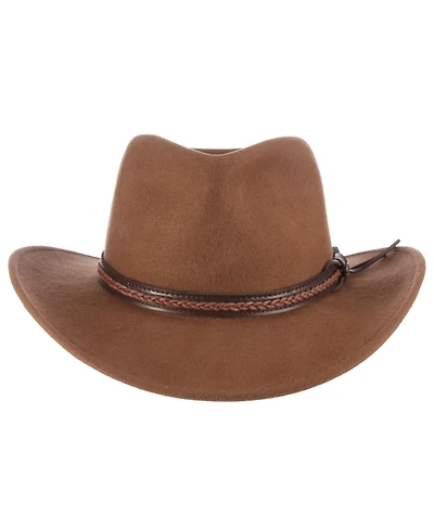 Scala Men's Felt Outback Braid Hat