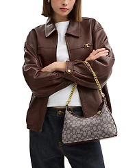 Coach Juliet Small Signature Jacquard Shoulder Bag 25