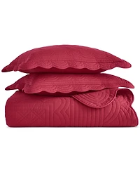 Charter Club Bailey Scallop 3-Pc. Quilt Set, Full/Queen, Exclusively at Macy's