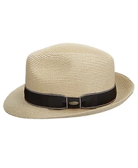 Scala Men's Fine Paper Braid Fedora Hat