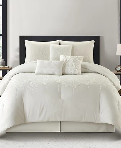 Stratford Park Safina Floral 7-Pc. Comforter Set, Queen