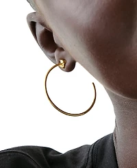 kate Spade new york Flower Medium Hoop Earrings, 1.63"