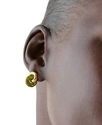 kate spade new york Two-Tone Interlock Stud Earrings