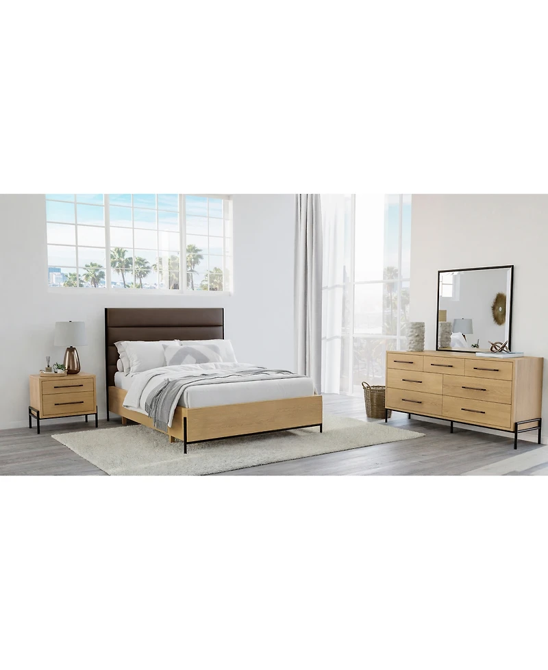 Linstead 3-Pc. California King Upholstered Set (Bed, Dresser & Nightstand), Created for Macy's
