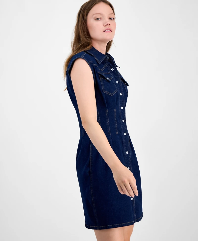 En Saison Women's Eliana Denim Minidress
