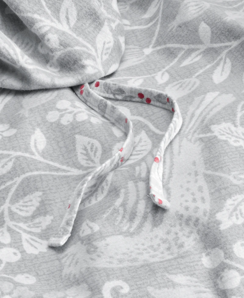 Charter Club Festive Damask Flannel 2-Pc. Duvet Set, Twin, Macy's Exclusive