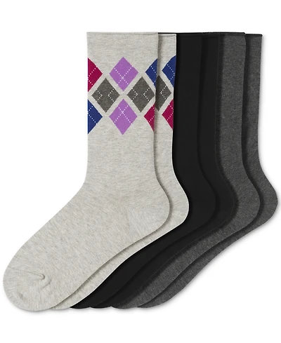 Hue Women's Roll Top Socks 3-Pk U6487MP