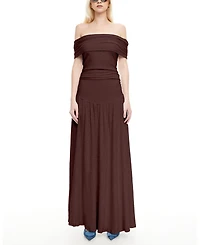 Lioness Women's Field Of Dreams Off-The-Shoulder Maxi Dress