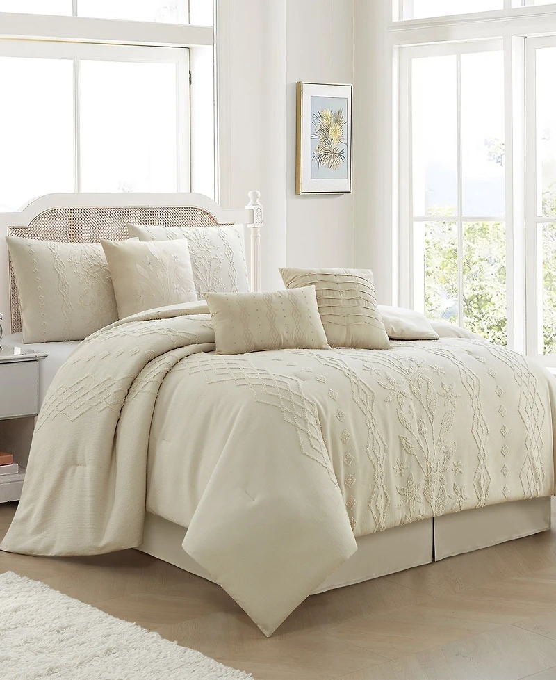 Stratford Park Lexia Leaves 7-Pc. Comforter Set