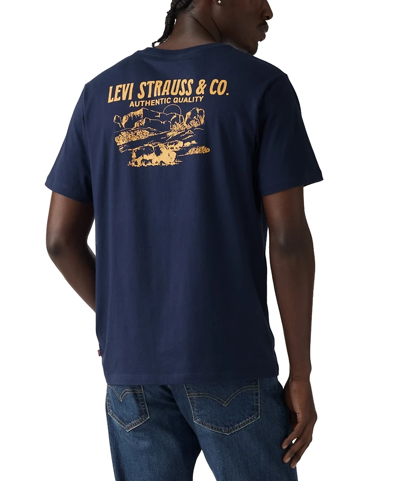 Levi's Men's Short Sleeve Logo Graphic Crewneck T-Shirt