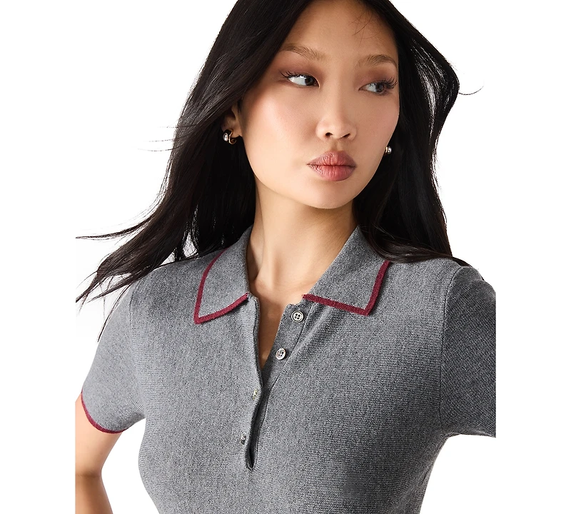 Steve Madden Women's Kristin Short Sleeve Sweater Dress