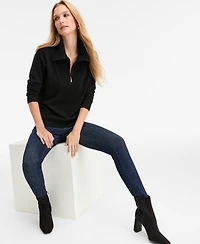 Charter Club 100% Cashmere Women's Quarter-Zip Sweater, Created for Macy's