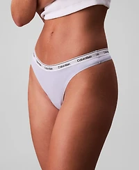 Calvin Klein Women's Modern Logo Thong Underwear QD5043