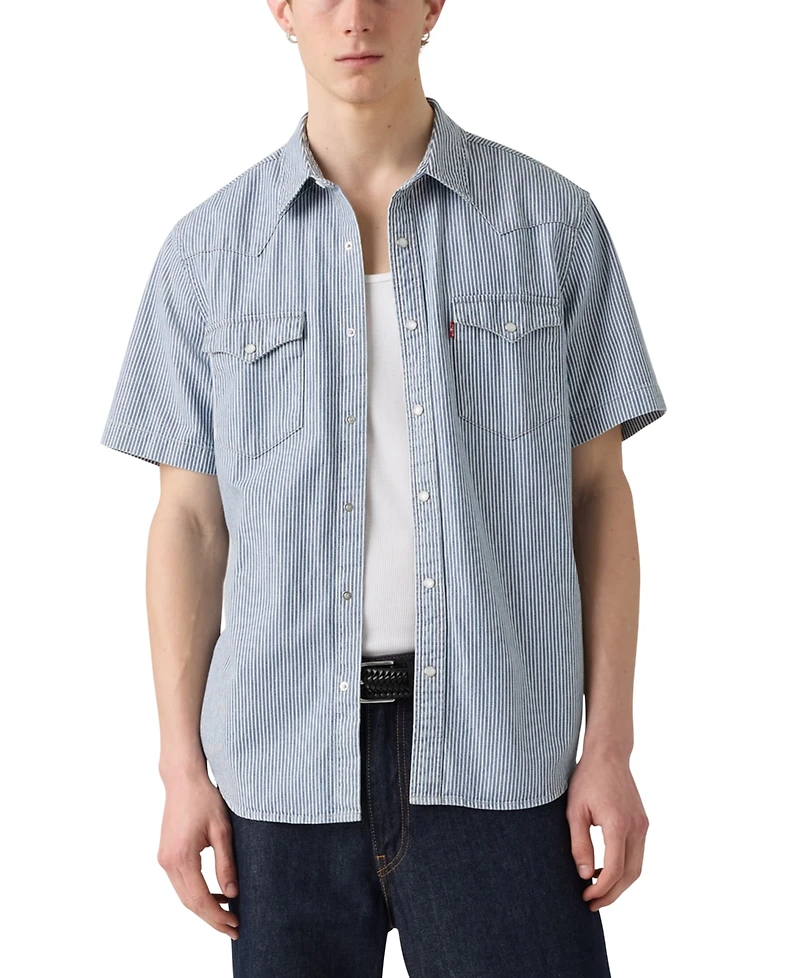 Levi's Men's Short Sleeve Snap-Front Western Shirt