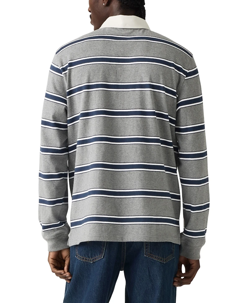 Levi's Men's Relaxed-Fit Long Sleeve Striped Rugby Shirt