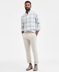 Club Room Men's Fabula Long-Sleeve Cotton Plaid Flannel Shirt, Macy's Exclusive