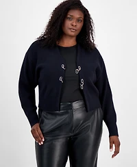 Bar Iii Trendy Plus Hardware Cardigan, Macy's Exclusive