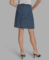 Bcbg Women's Cotton Tweed Mini Pencil Skirt
