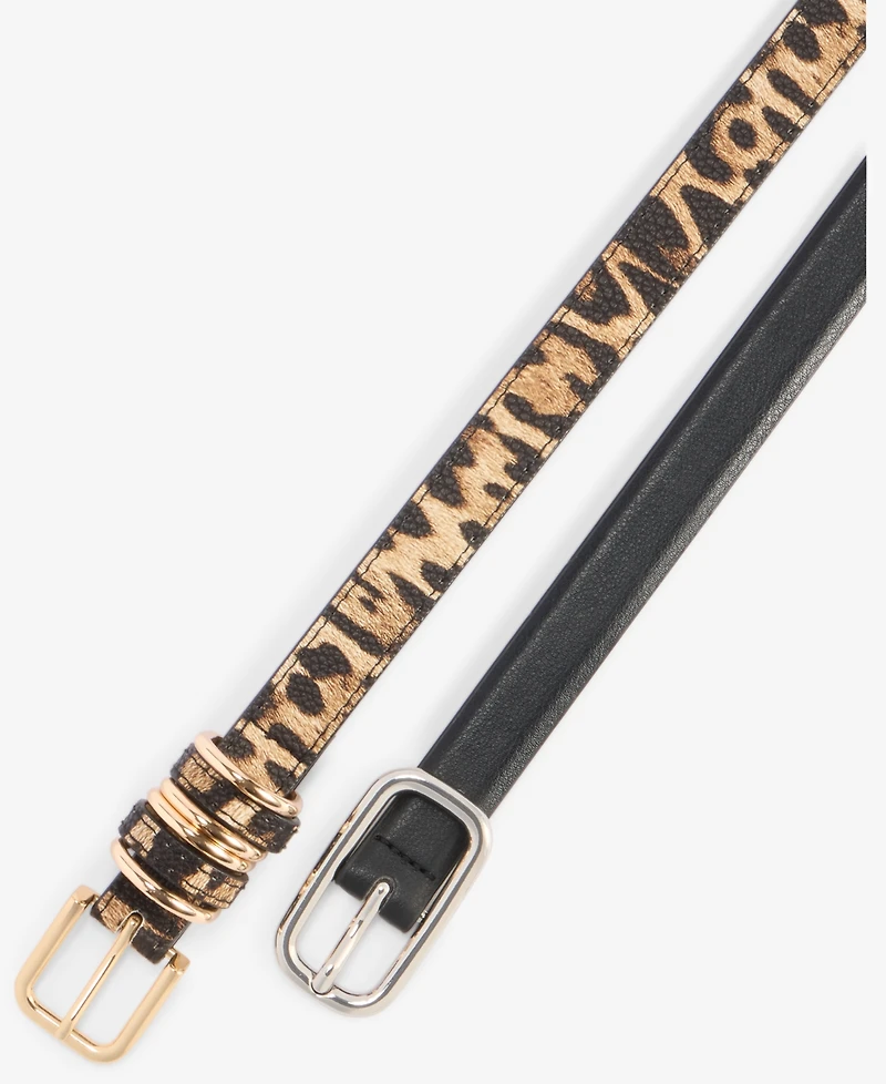 On 34th 2-Pc. Faux-Leather Belt Set, Macy's Exclusive