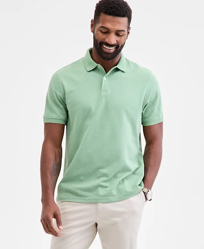 Club Room Men's Foulard-Print Pique Short-Sleeve Polo, Macy's Exclusive