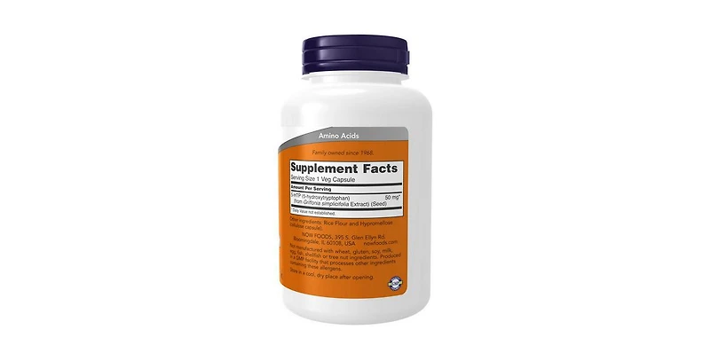 Now Foods 5-htp ,50 Mg ,180 Veg Caps