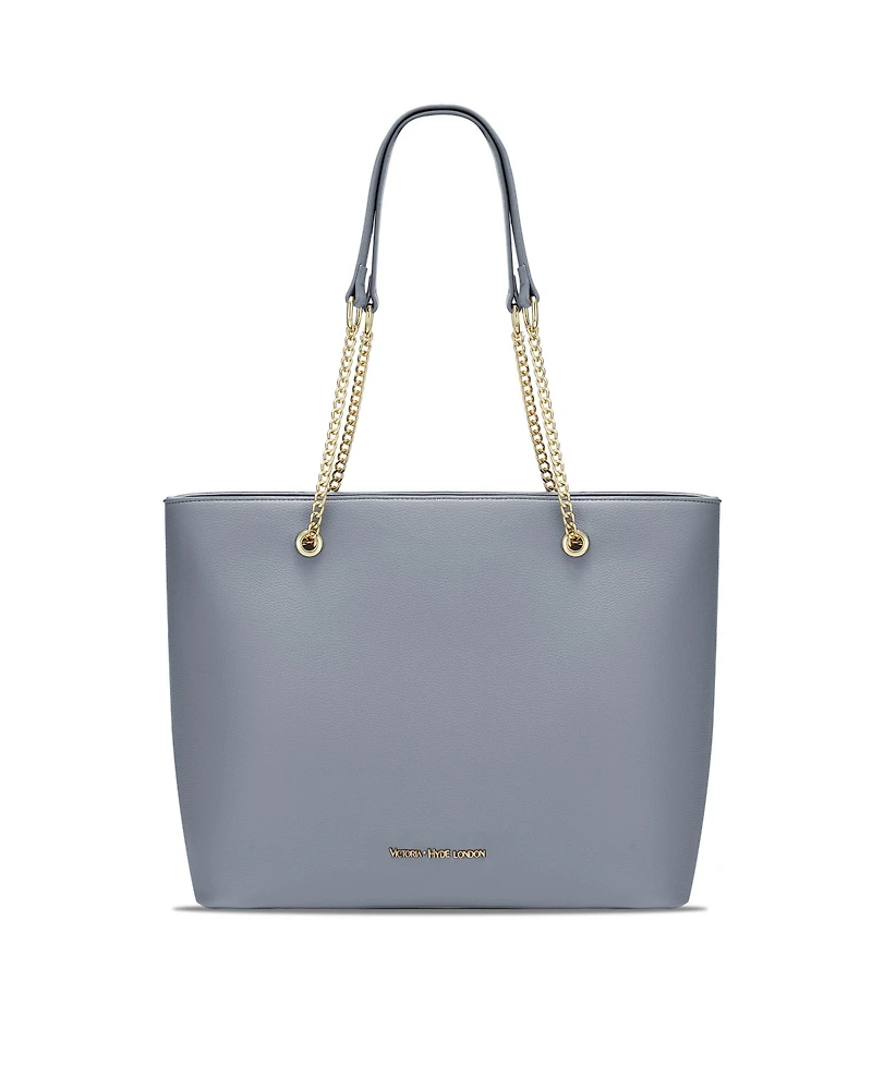 Women Large Tote Metal straps Victoria Hyde Torrans