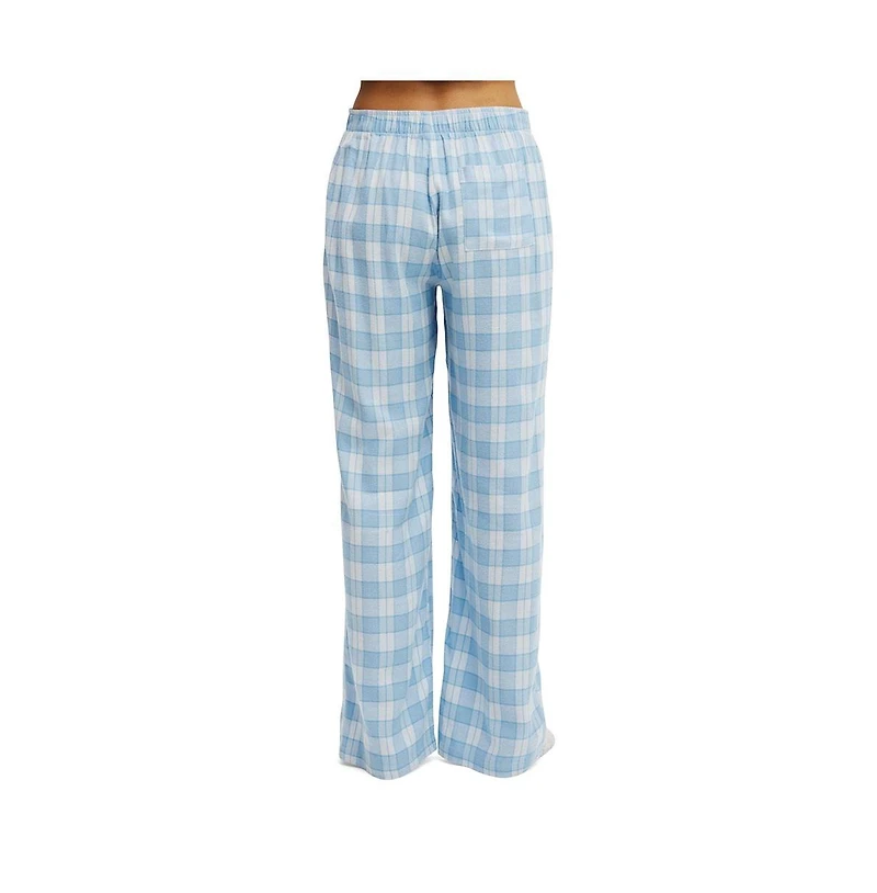 Cotton On Women's Flannel Wide Leg Pant