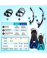 Seavenger Hanalei Anti-Fog Snorkeling Set - Soft Lavender / M