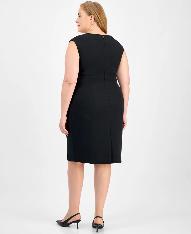 Kasper Plus Sleeveless Sheath Dress