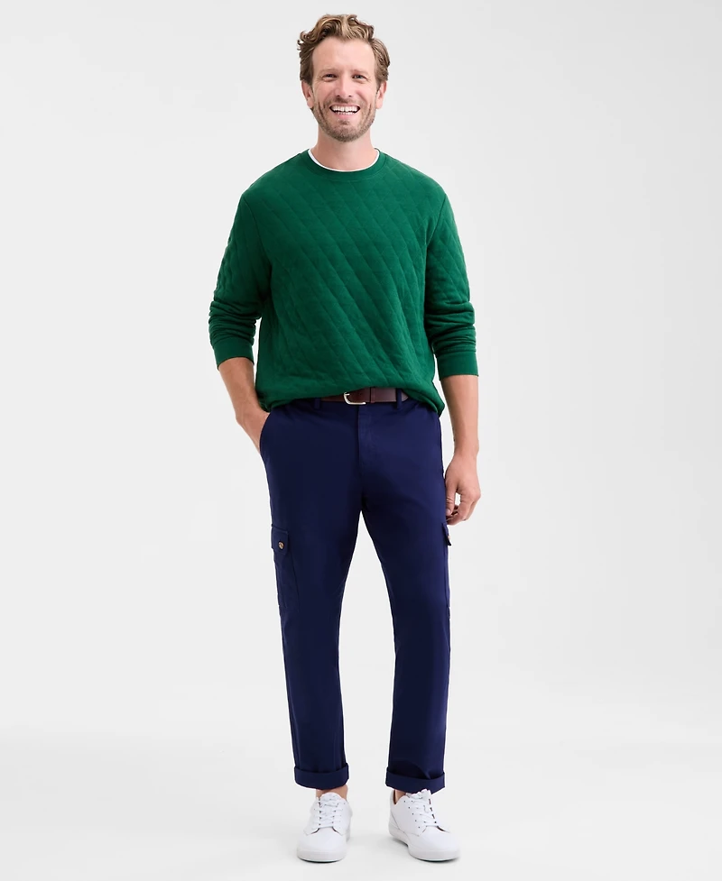 Club Room Men's Quilted Crewneck Sweatshirt, Macy's Exclusive
