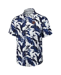 Tommy Bahama Men's Navy Chicago Bears Sunnyvale Blooms Camp Button-Up Shirt