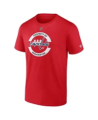 Fanatics Men's Red Washington Capitals Authentic Pro Core Secondary T-Shirt