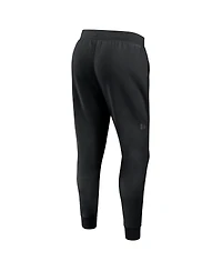 Fanatics Men's Black Pittsburgh Penguins Authentic Pro Road Fleece Sweatpants