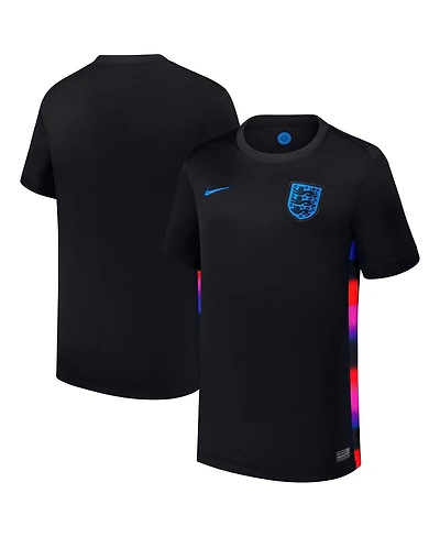 Nike Big Boys and Girls Black England Women's National Team 2025/26 Away Replica Jersey