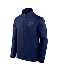 Fanatics Men's Navy St. Louis Blues Authentic Pro Rink Fleece Full-Zip Jacket