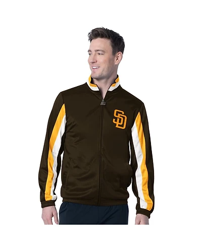 Starter Men's Brown San Diego Padres Full-Zip Jacket