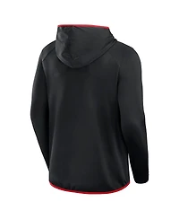 Fanatics Men's Black/Red Texas Tech Red Raiders Transitional Hoodie T-Shirt