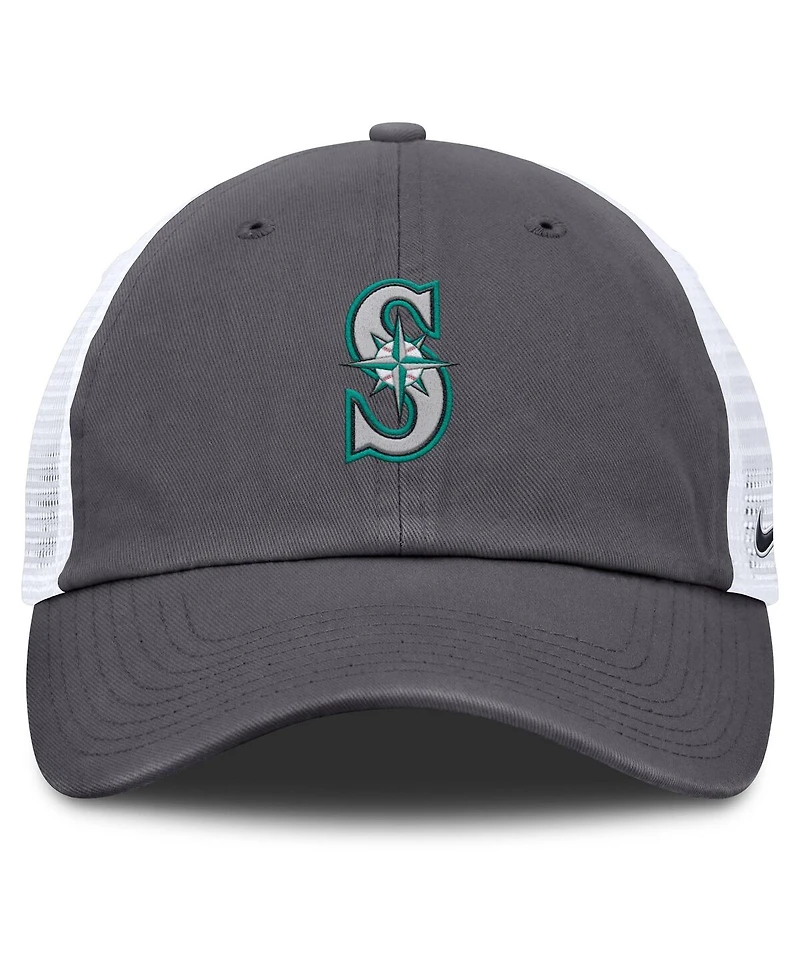 Nike Men's Gray Seattle Mariners Adjustable Trucker Hat
