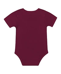 Outerstuff Baby Boys and Girls 3-Piece Florida State Seminoles Dynamic Duo Bodysuit, Bib Cuffed Knit Hat Set