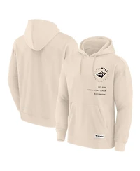 Fanatics Men's Cream Minnesota Wild Future Ground Info Pullover Hoodie