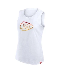 Fanatics Women's White Kansas City Chiefs Slub Tank Top